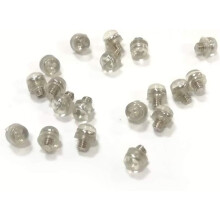 10 pezzi argento a forbici argento silenziatore in gomma silenziatore di gomma silenziatore accessori per silenziatore di styling utensili sostituzio