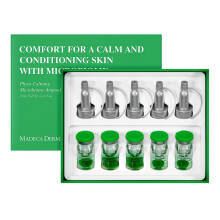 MADECA DERMA Phyto Calming Microbiome Ampulle  Beruhigend mit beruhigenden Pflanzenstoffen, Hyaluronsure und Anti-Rtungskomplex, koreanische Hautp
