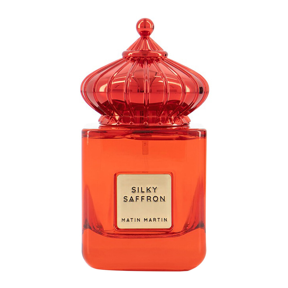 Matin Martin Silky Saffron - Woody Spicy Unisex Travel Perfume With Saffron And Leather Notes - Perfume For Men - Arabian Perfume For Women - 3.4