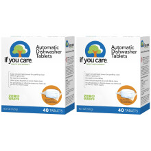 If You Care Splmaschinen-Tabs, 40 Stck kraftvolles, konzentriertes, biologisch abbaubares, natrliches Geschirrsplmittel auf pflanzlicher Basis,