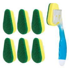 Lola Products Seifenspender, Splstab, nachfllbarer Griff, super saugfhiger Schwamm, Schrubber, kein Auslaufen. zum Reinigen von Geschirr, Splbeck