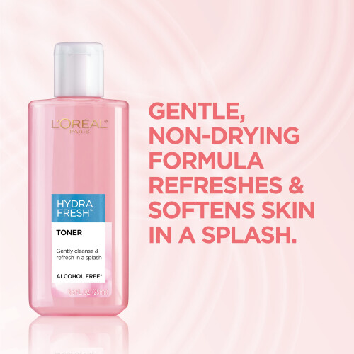 L’Oréal Paris L'Oreal Paris Skincare HydraFresh Toner Face Toner with Pro-Vitamin B5 for a Smoother  Brighter Complexion  2 Count 1