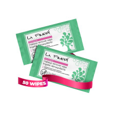 LA Fresh Makeup Remover Wipes med Vitamin E - Makeup Remover Wipes til ansigts jne Lber - Face Wipes Travel Essentials - Etui med 50 karat make