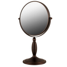 OVENTE 8'' Tabletop Makeup Mirror with 1X/7X Magnification, 360 Swivel Design and Double-Sided Free-Standing Vanity Mirror Perfect for Dresser, Bedroo