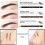 SUMEITANG 3Colors Eyebrow Pencil Eyeliner Set 4
