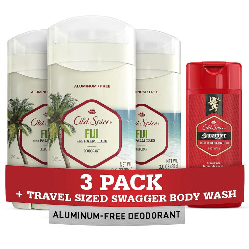 Old Spice Fidji sans aluminium d   odorant en aluminium Spice Men avec 3oz (pack de 3)