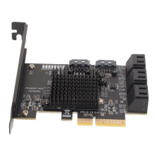 Card 8 Port Support Hot Swappable Boot System Disk PCIE to 3.0 Expansion Board with Short Baffle