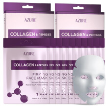 AZURE Collagen & Peptides Lifting Sheet Gesichtsmaske Wiederherstellende, glttende und feuchtigkeitsspendende Gesichtsmaske Hilft, feine Lin