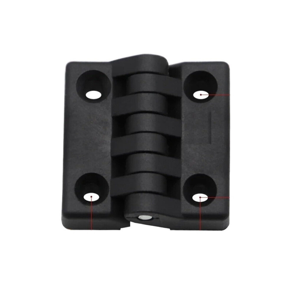 Ball Bearing Door Hinges 10Pcs Small Hinges Black Mini Plastic Door Bearing Butt Cabinet Drawer Jewellery Box Abs Hinge For Furniture Hardware(40X40) 820064766748
