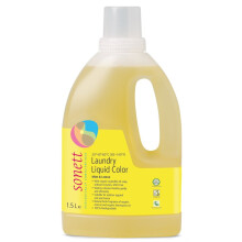 Sonett Organic Laundry Liquid Detergents Mint & Lemon (1 Count) for all colored textiles Certified Organically Grown