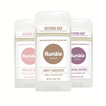 HUMBLE BRANDS Aluminiumfreies Deodorant, vegan und tierversuchsfrei, formuliert fr empfindliche Haut, einfach und empfindlich, vegan, Lavendel, vega