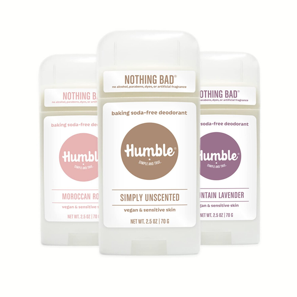 Humble Simple And Tr Purple Humble Brands Aluminum-Free Deodorant Vegan And Cruelty- Free Formulated For Sensitive Skin Simple & Sensitive Vegan Lavender Vegan Rose Ve
