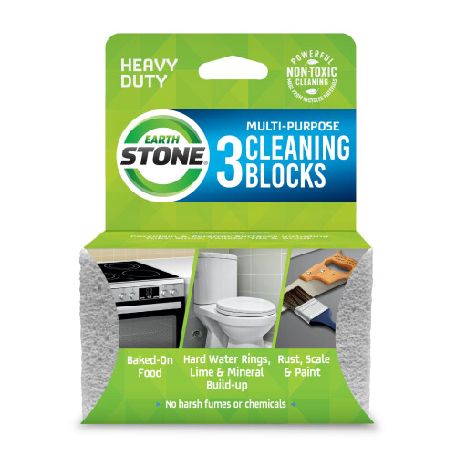 EarthStone Multi-Purpose Cleaning Block  For Kitchens  Bathrooms  Tools  and More  3-Pack