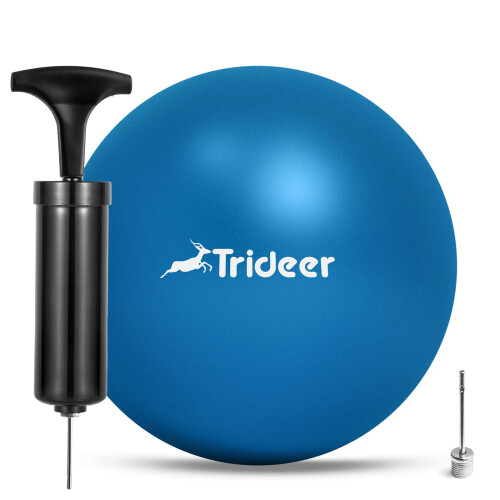 Bola de pilates trideer, 7-8 polegadas, com bomba, pequena bola de terapia de exerccio para ioga, barra de fora central, exerccios de fisioter