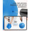 Bola de pilates trideer, 7-8 polegadas, com bomba, pequena bola de terapia de exerccio para ioga, barra de fora central, exerccios de fisioter 2