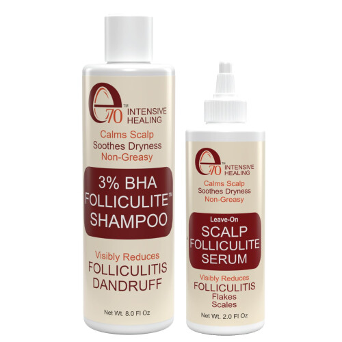 SORO DE FOLLICULITE 2% BHA E CONJUNTO DE SHAMPOO 3% BHA