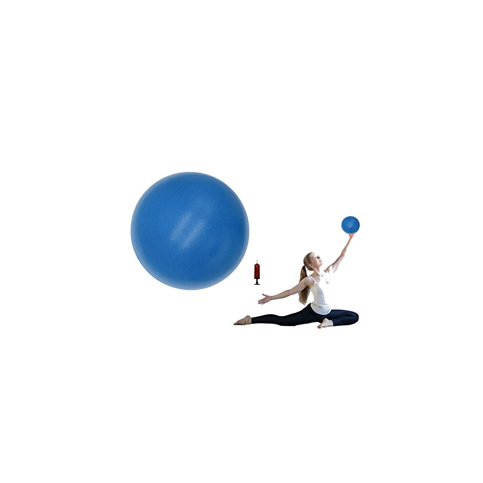 CIZEBO Small Exercise Ball for Between Knees 6 inch Pilates Ball with Pump Mini Yoga Core Ball Physical Therapy Blue