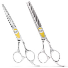 Equinox Professional Hair Scissors Set - Includes Barber Scissors & Thinning Shears for Hair Cutting & Grooming Premium Japanese Stainless Steel