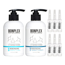 BONPLEX Perfect Bonding Hair Restore Shampoo-Behandlung & Ampulle | Bindungsstrke | Frizz-frei, glatt und glnzend | Spaltbruch reparieren | Trio-Ki