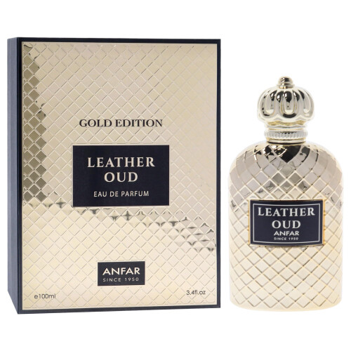 Anfar Leather Oud - Gold Edition for Men - 3.4 Oz EDP Spray 2