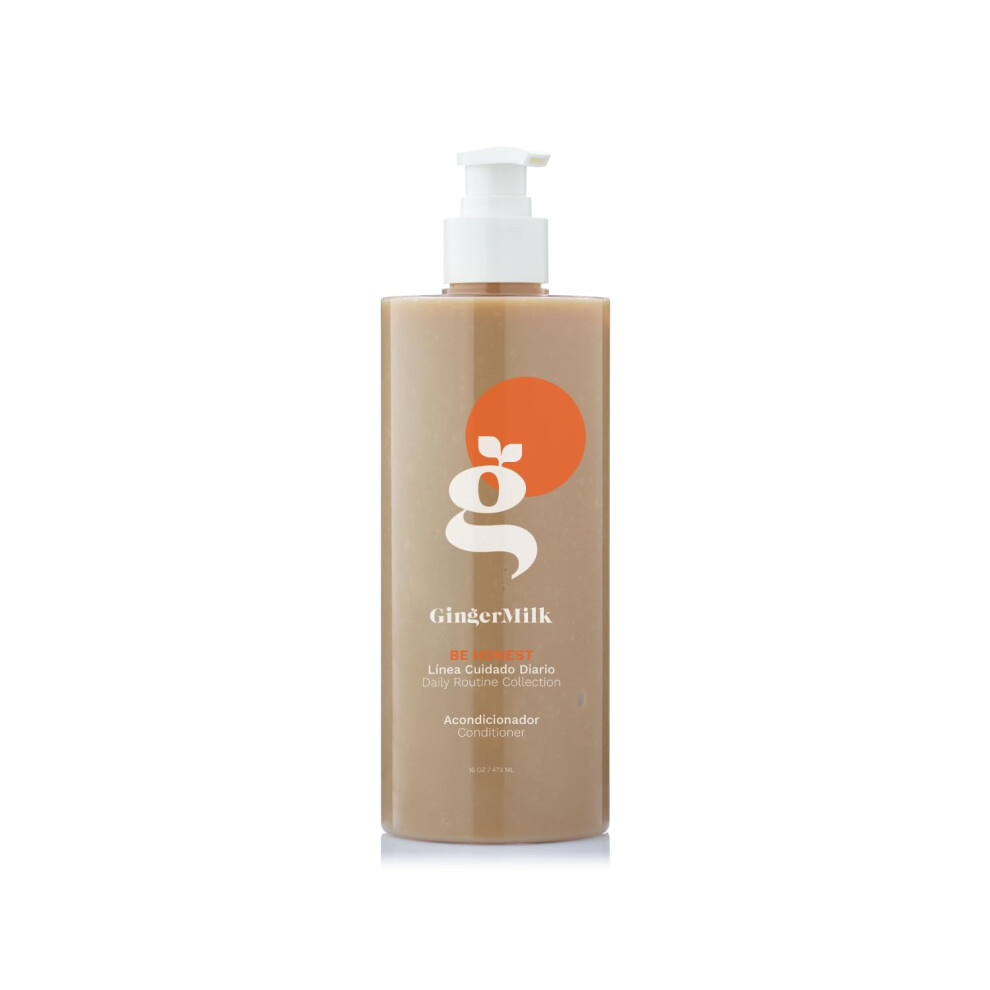 Ginger Milk Natural Be Honest Conditioner For All Hair Types. Free Of Parabens Salt Alcohol Sulfates. Rich In Botanical Actives And Vitamins For Optimal Supplenes