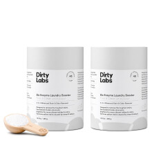 Dirty Labs | Tuoksuton | Bio Enzyme Laundry Booster | 2 kpl = 96 kuormaa | Hyper keskittynyt | Tehokas ja tavallinen konepesukone | Myrkytön Biohajoa