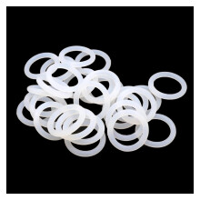 Hardware 10pcs White Silicone O Ring Gasket CS 3mm OD 10 - 100mm Food Grade VMQ Insulated Seal
