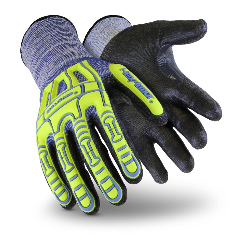 Photos - Safety Equipment HexArmor Cut-Resistant Impact Protection PU Palm Work Gloves | Rig Lizard Series 2095 | XX-Large 2095-XXL (11) 