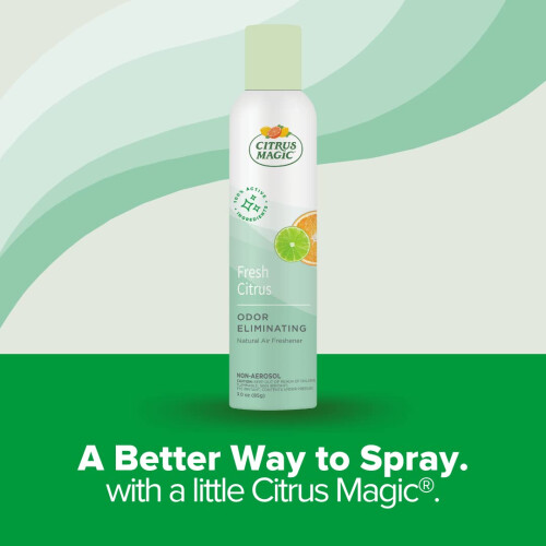 Citrus Magic Spray Odorizant Natural, Citrice Proaspete, 3-Ounce, Pachet de 3 1