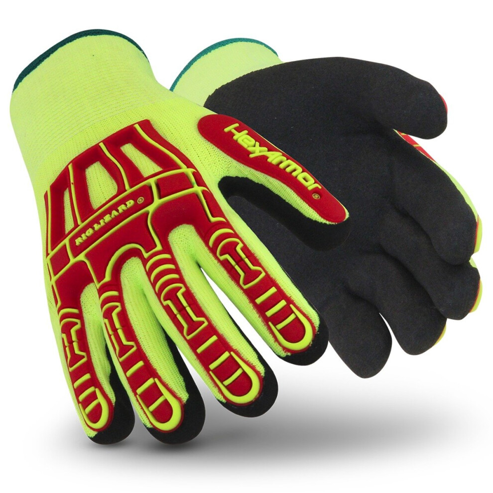 Photos - Safety Equipment HexArmor Cut-Resistant Impact Protection Insulated Work Gloves | Rig Lizard Series 2091 | Medium 2091-M (8)