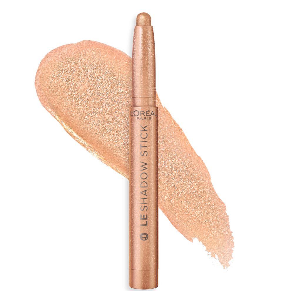 LâOrã©Al Paris Cream Lor?Al Paris Makeup Le Shadow Stick Eyeshadow Blendable Smudge-Resistant Eyeshadow 115 Twinkly Rose (Shimmering Champagne)