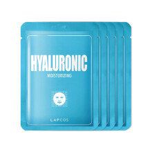 LAPCOS Hyaluronihappoarkkinaamio Päivittäinen kosteuttava kasvonaamio Suojaa ja ravitsee ihoa Korean Beauty Favorite 5-Pack