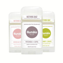 HUMBLE BRANDS Aluminiumfreies Deodorant, vegan und tierversuchsfrei, formuliert fr empfindliche Haut, Patchouli, Copal, Bergamotte, Ingwer, marokkan