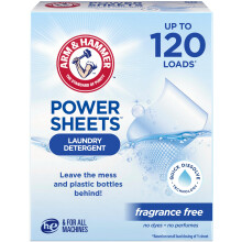 ARM & HAMMER Power Sheets Tvttmedel Doftfri 60ct upp till 120 sm laddningar