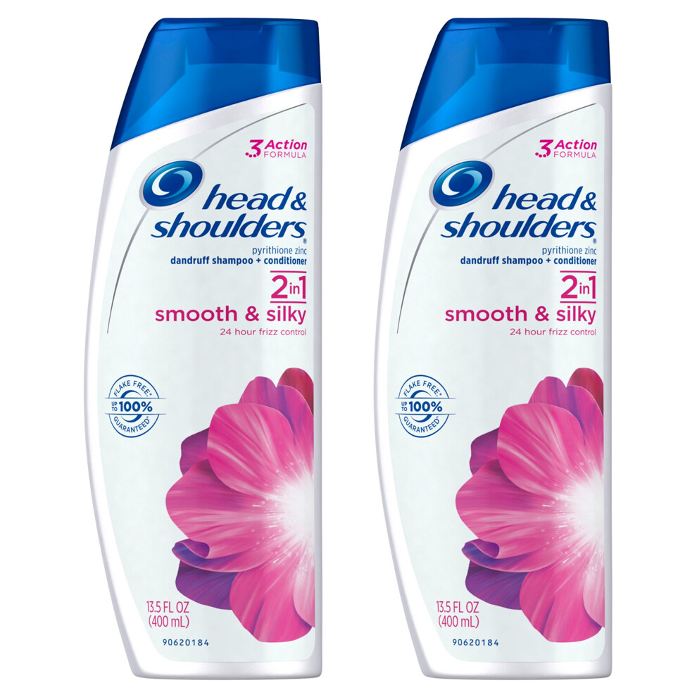 Head & Shoulders Head And Shoulders Smooth & Silky 2-In-1 Dandruff Shampoo And Conditioner 13.5 Fl Oz (Pack Of 2)