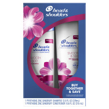 Head & Schouders Gladde en zijdeachtige roosshampoo en conditioner Twin Pack 23,4 Fluid Ounce