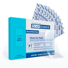 ScarScience Medische Silicone Littekens Sheets, Kleine 3" Waterbestendige Strips voor Chirurgische Littekens