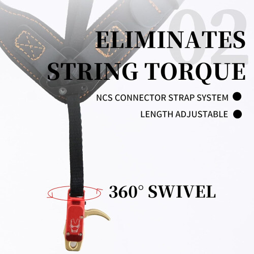 Compound Bow Release Aids Trigger Adjustable Length Wrist Strap for Adult/Youth Outdoor 2