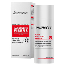 immetee Hair Building Fibers Puderhaarfasern fr Damen und Herren, 28 g (HELLBRAUN)