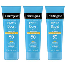 Neutrogena Hydro Boost Wassergel, feuchtigkeitsspendende Sonnenschutzlotion, Breitspektrum-Sonnenschutz, LSF 50, wasserbestndig, Reisegre, Sonnens
