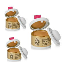 Style Edit Wortel Aanraakpoeder, Bedek Donkere Wortels en Grijs Haar, Waterdicht, Compact en Rommelvrij, Donkerblond