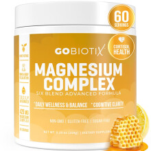 GoBiotix Magnesiumglycinat-Pulver Magnesiumkomplex-Ergnzung mit Citratmalat und Glutaminchelat zuckerfrei, gentechnikfrei 420 mg pro