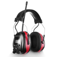 PROTEAR AM/FM-Radio-Kopfhrer, 25 dB NRR, Geruschreduzierung, Sicherheits-Ohrenschtzer, Digitalanzeige, Headset, angetrieben durch AA-Batterie, Geh