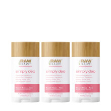 Rohzucker- und aluminiumfreier Deodorant-Stick Simply Deo Bundle (3er-Pack) Ganzkrper-Deodorant fr Frauen und Mnner, saubere Formulierung ohne Bac