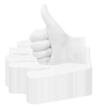 20 coppie guanti di cotone per mani asciutte guanti di cotone bianco paxcoo per eczema idratante cosmetica e ispezione di gioielli di medie dimension