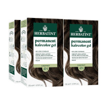 Tintura de cabelo permanente Herbatint - Castanha 4N - Para cobertura de at 100% de cabelos grisalhos resistentes - Sem amnia, sem lcool e veg