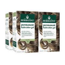 Permanente Haartnung von Herbatint  7N-Blond  fr bis zu 100 % Grauabdeckung von widerstandsfhigem grauem Haar  ohne Ammoniak, alkoholfrei und v