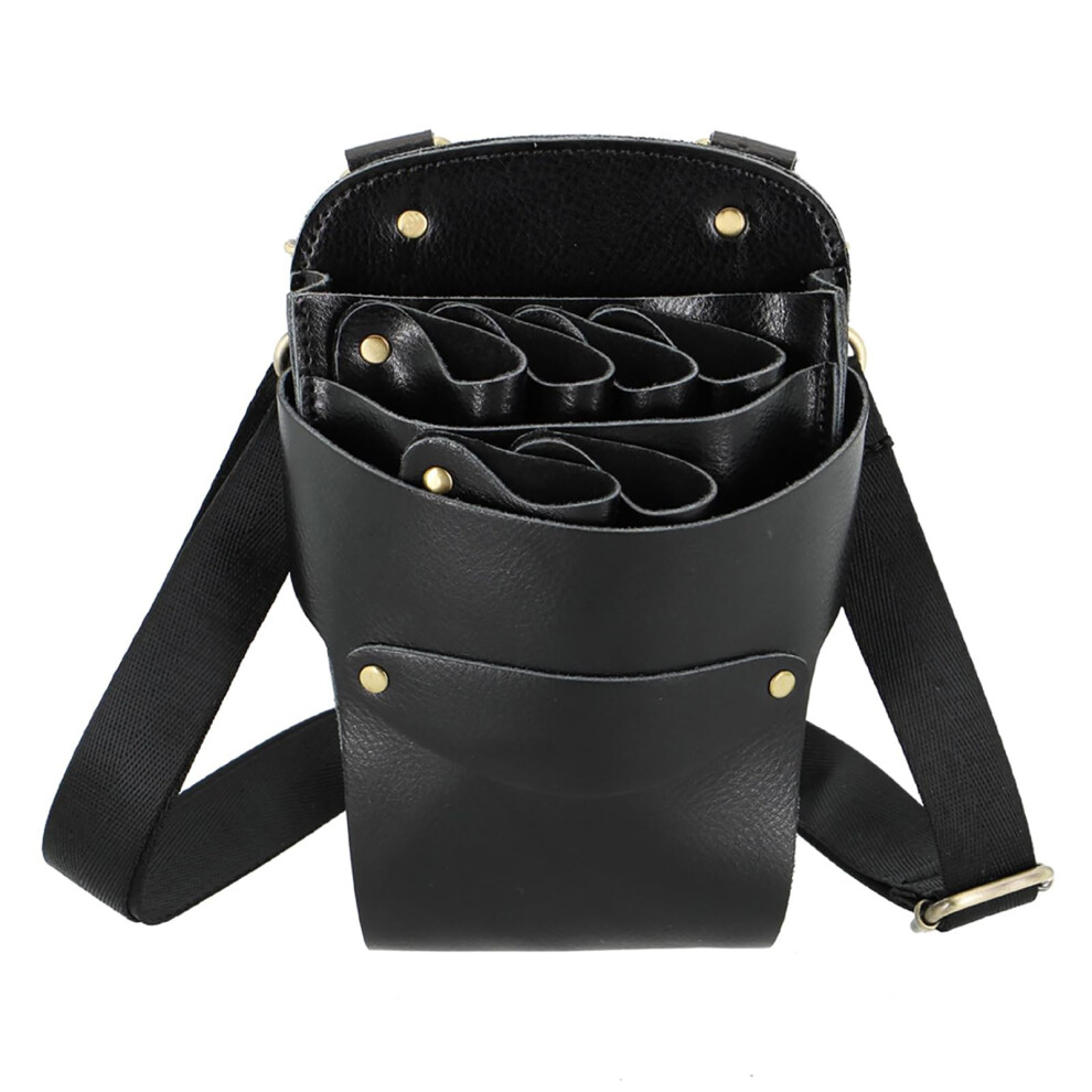 Hairdresser Scissors Bag Leather Salon Barber Hairdressing Scissor Shears Holster Hair Stylist Tools Bag With Waist Shoulder Belt 645312805686