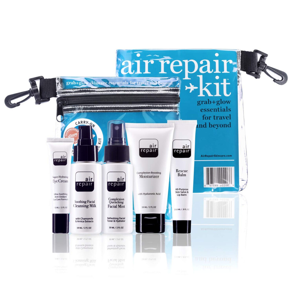 Air Repair Skincare Kit - Complete Tsa Approved Skin Care Travel Package