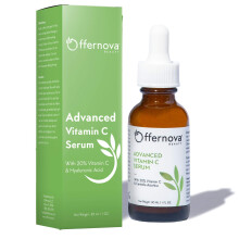 Offernova Bio-Vitamin-C-Serum  20 % Vit C und Hyaluronsure, Anti-Aging-Serum fr Gesicht, Augen und Hals. Verbesserte Absorption von Pigmentflecken